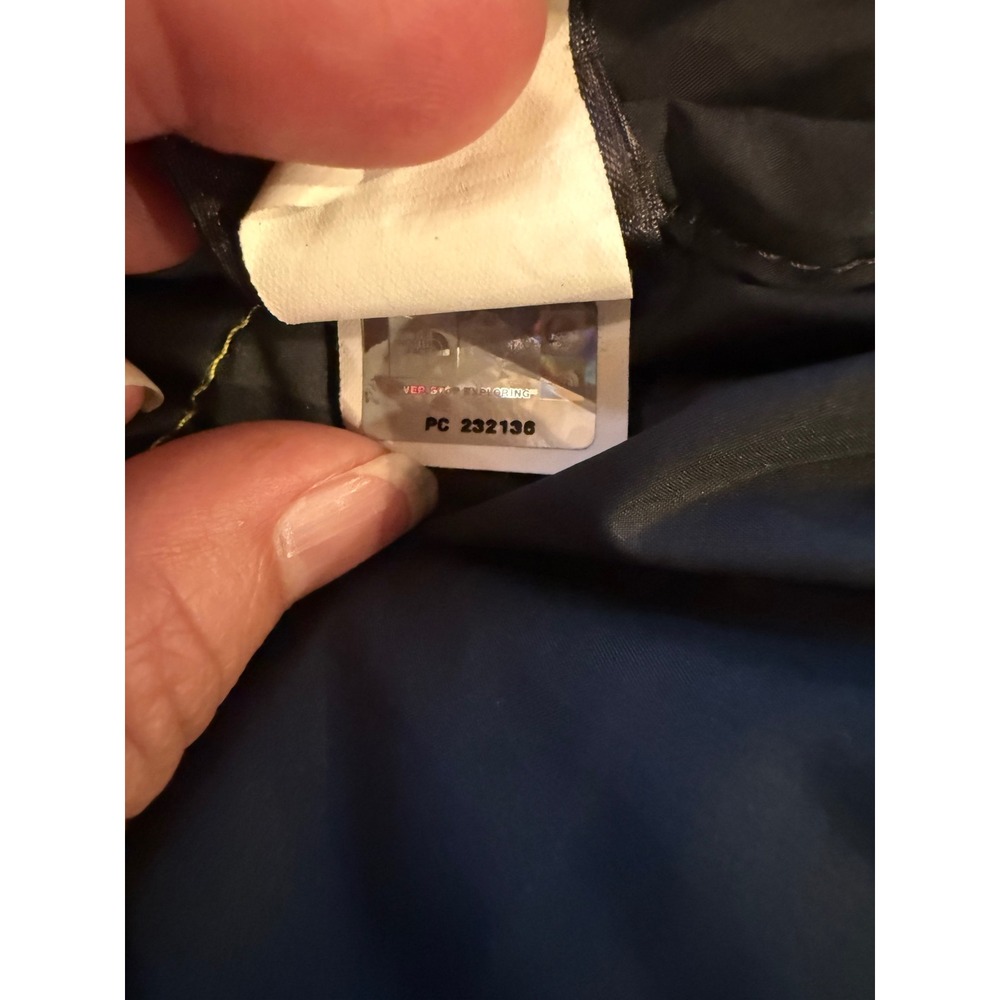 The North Face Nuptse 700 Down Puffer Jacket Men XL Neon yellow Black C759 retro - Picture 8 of 16